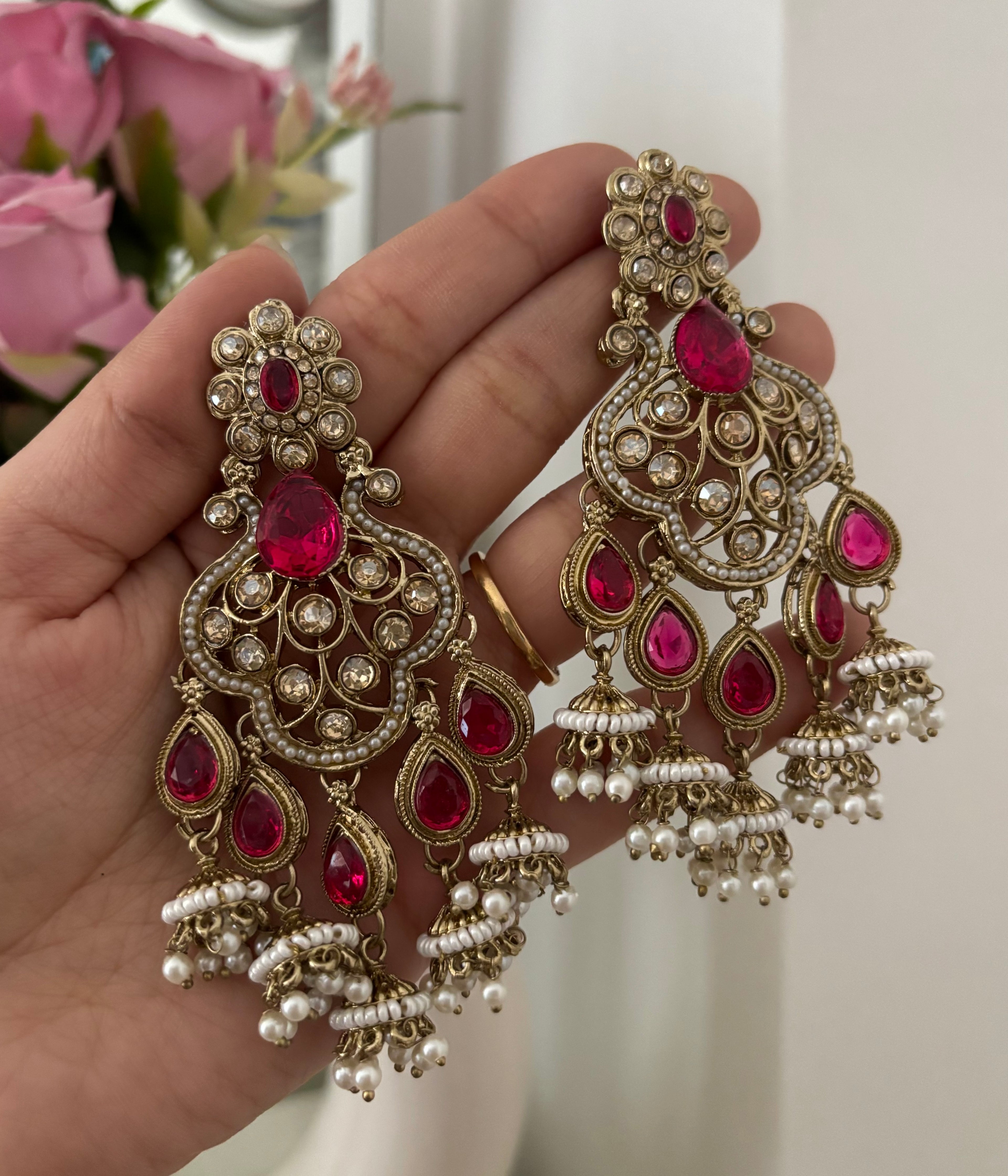 High Quality Designer Rani Earrings