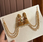 High Quality Designer Laxmi Jhumkas With Detachable Side Layer