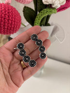 German Silver Double Rose Earcuff