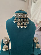 Zoya Layer Necklace With Mang Tikka & Jhumkas