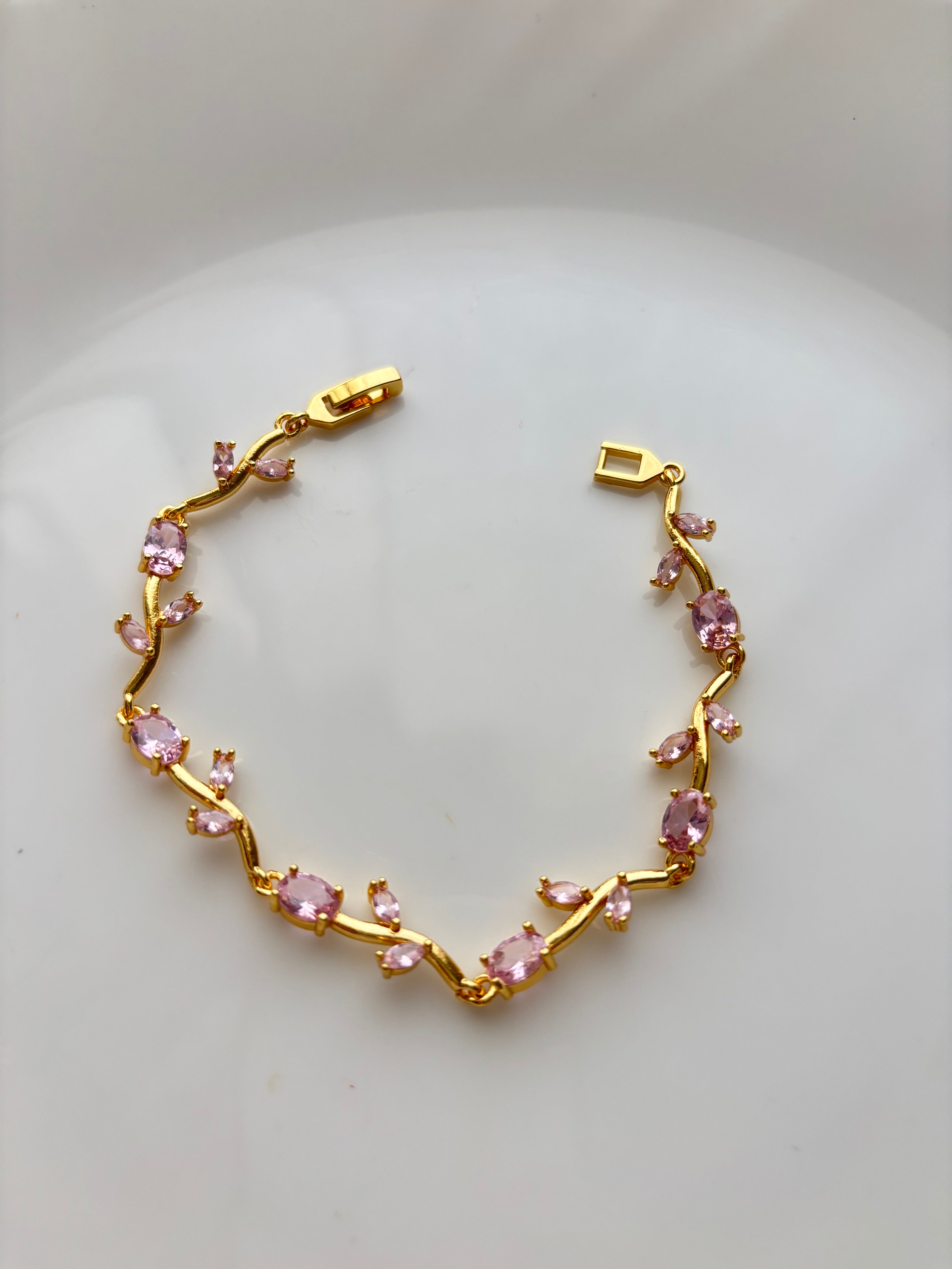 Pink Tulip Bracelet