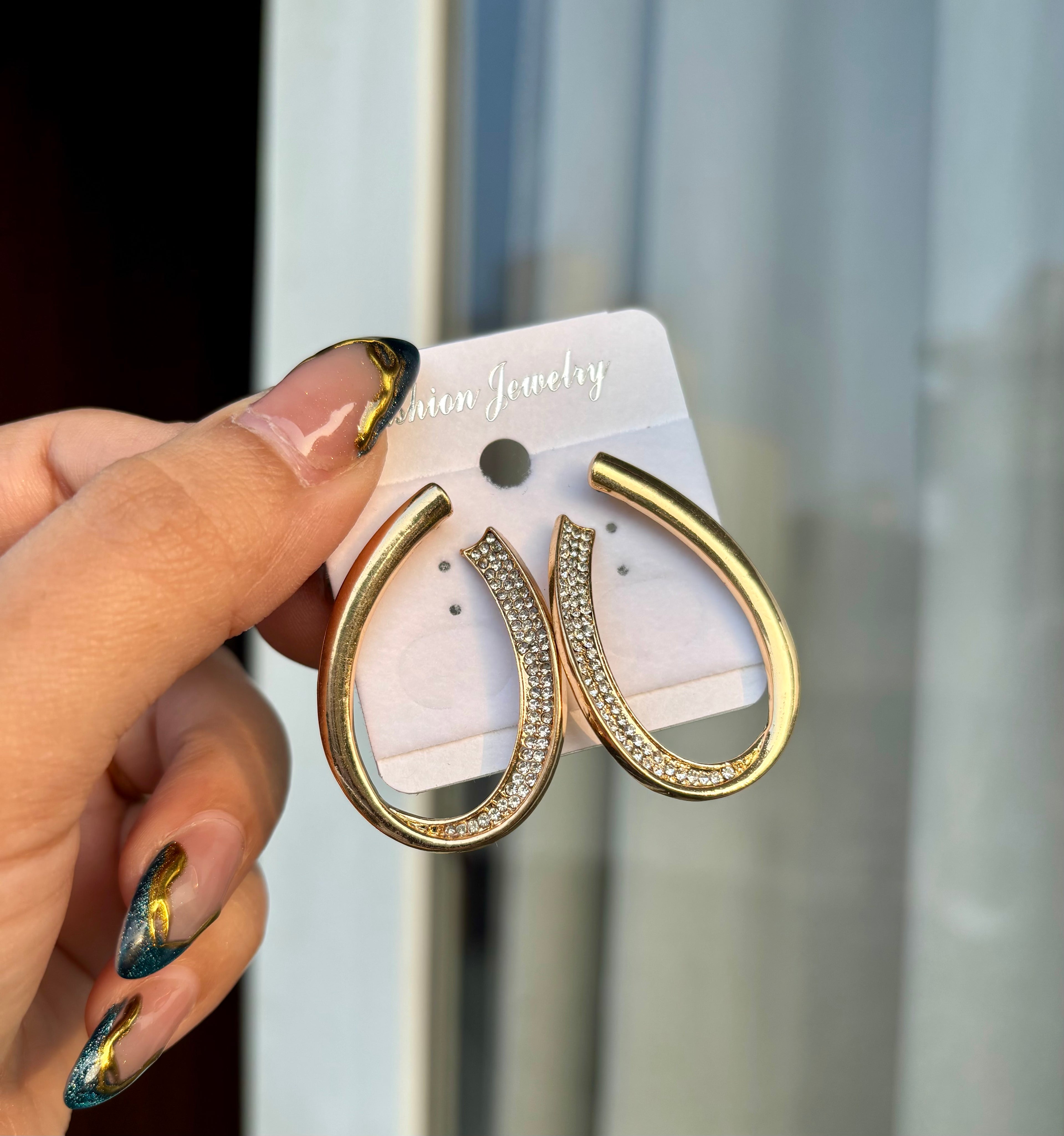 Golden Korean Earrings