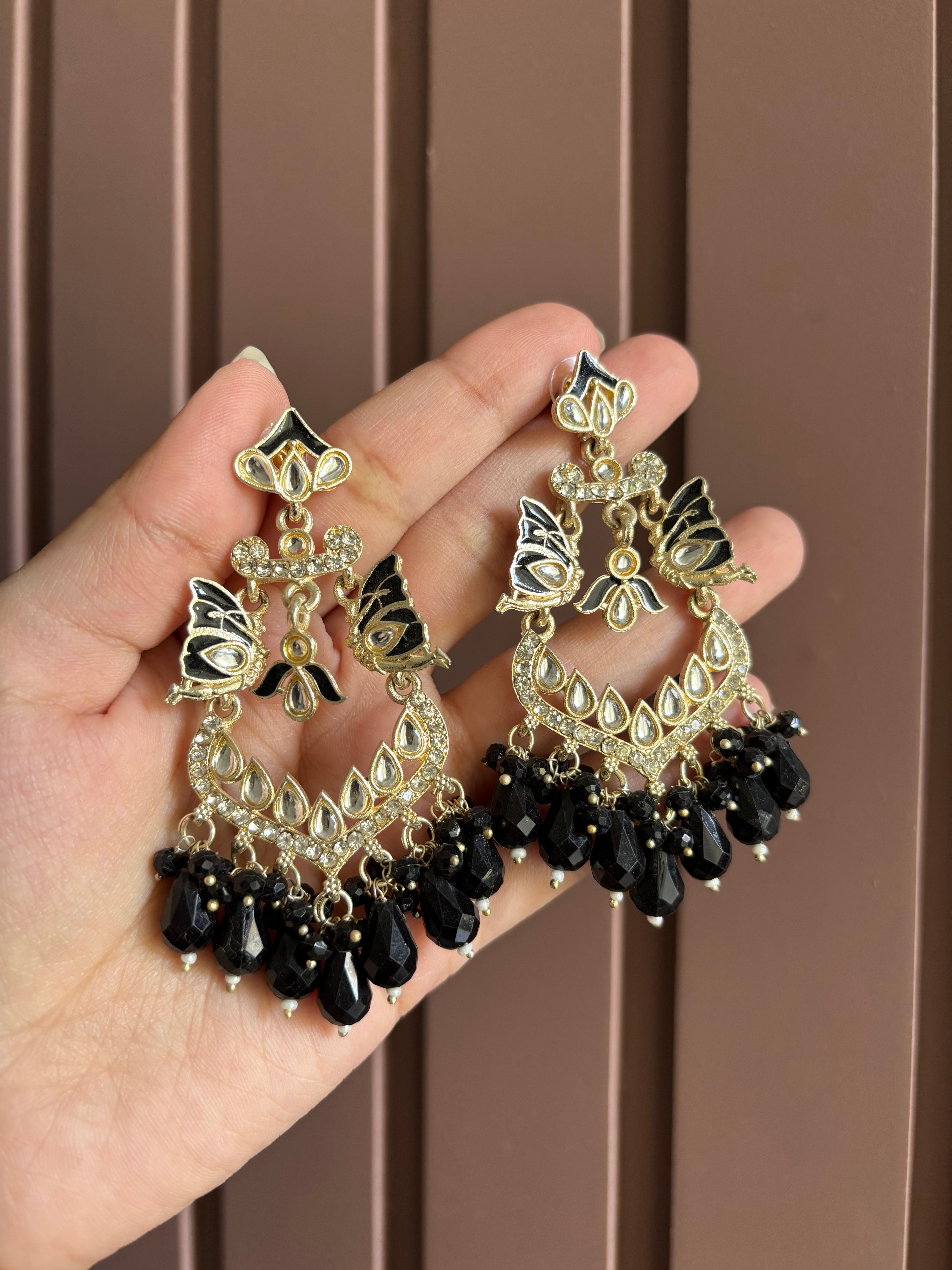 Black Butterfly Earrings