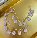Lavender Rose Petal Earrings