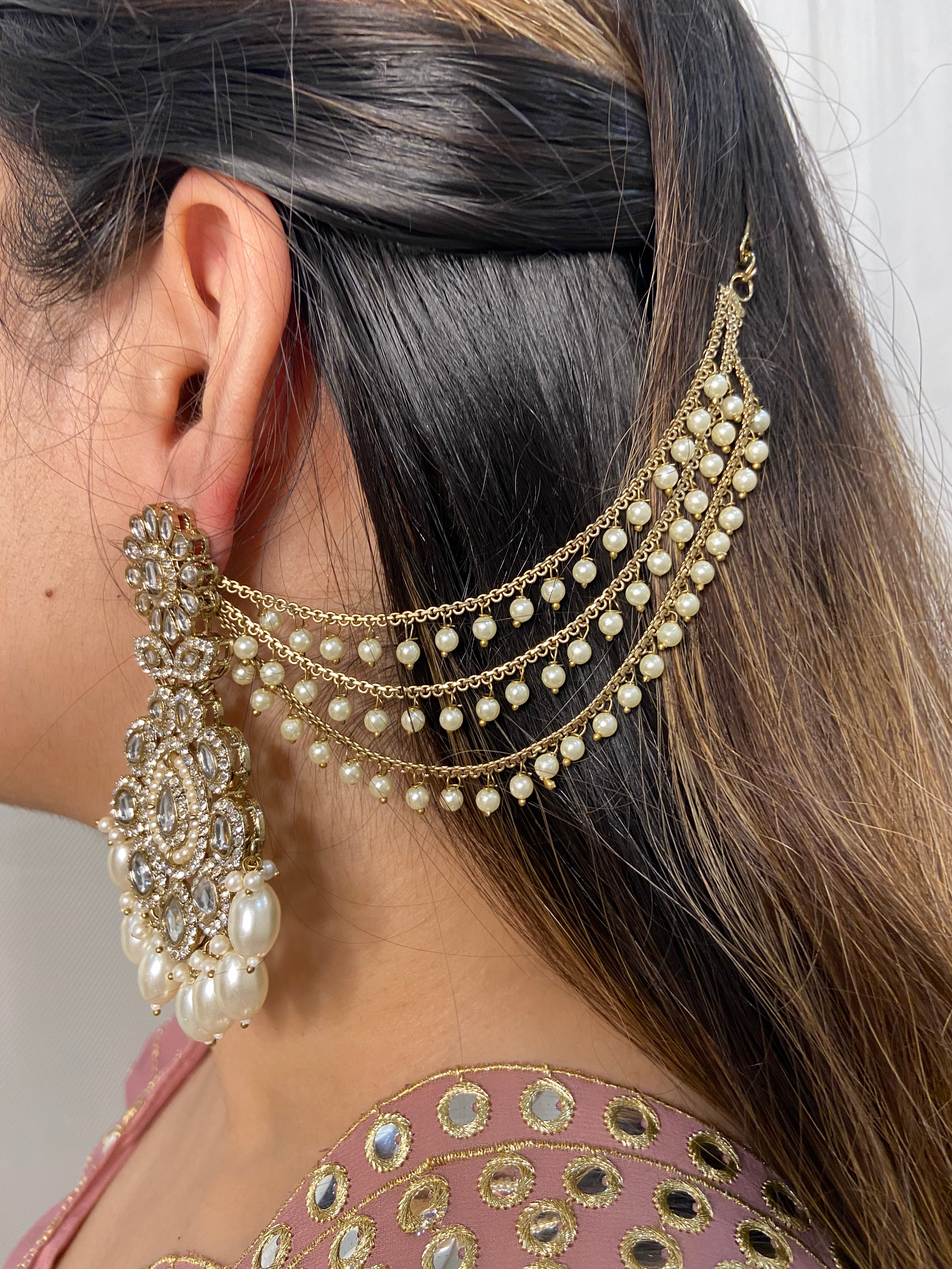 High Quality Designer Earrings With Detachable Earchain