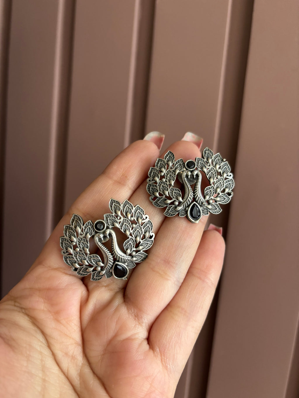 Swan Silver Studs