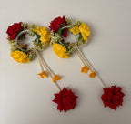 Floral Kaleera (Red/Yellow) Adjustable Size