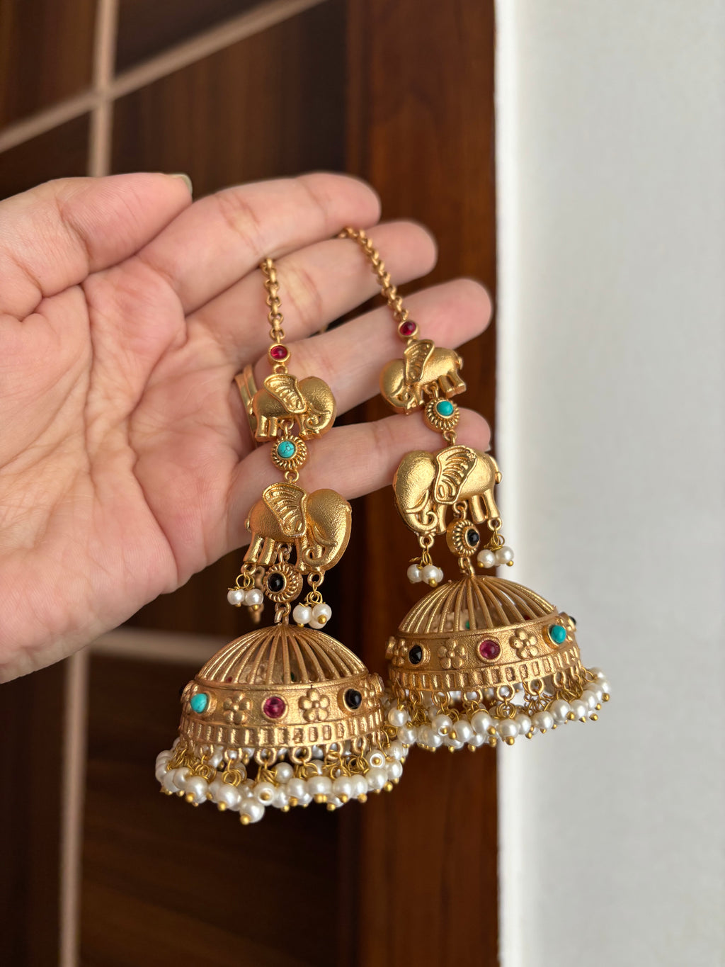 Premium Quality Brass Jhumkas