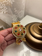 Meena Premium Classic Brass Adjustable Bracelet