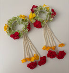 Floral Kaleera (Yellow/Dark Pink) Adjustable Size