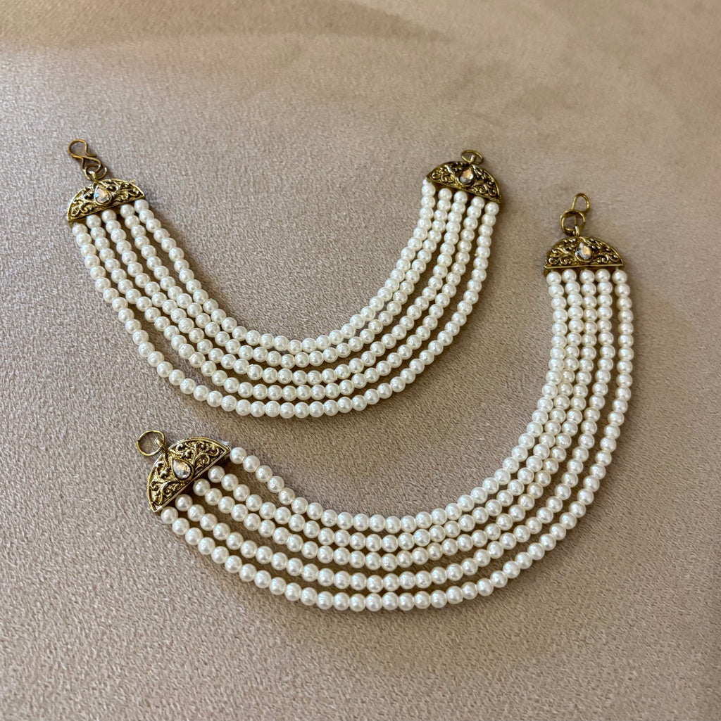 High Quality Designer 6 Layer Pearl Touch Side Layer Earchain