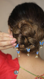 Blue Pearly Butterflies 🦋 (8 Pcs In 1 Set)
