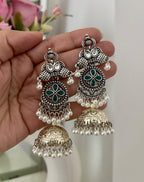 Double Tone Kashmiri Jhumkas
