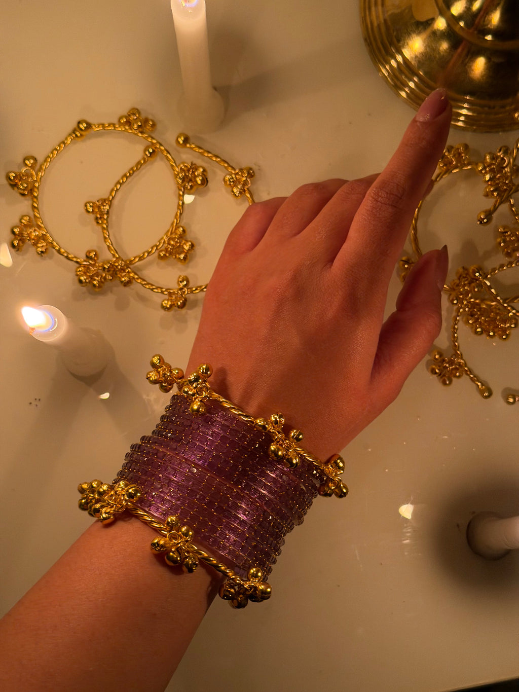 High Quality Designer Ghungroo Bangles ( Pair )