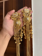 Babita Brass Long Earrings