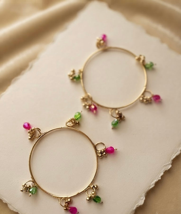Pink & Mint Bangles (Pair)
