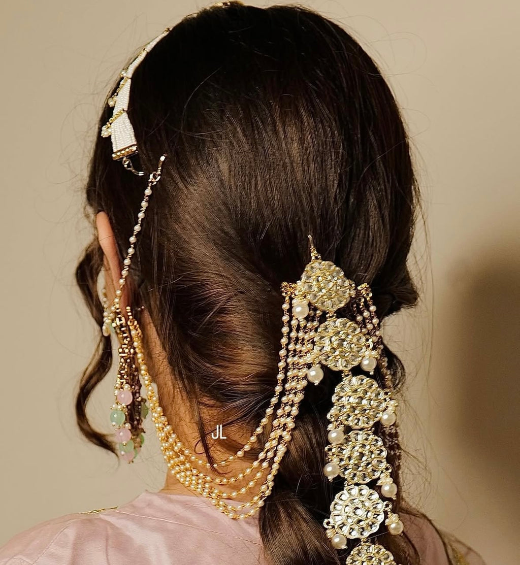 Jaspreet 5 Layer Premium Pearl Side Earchain