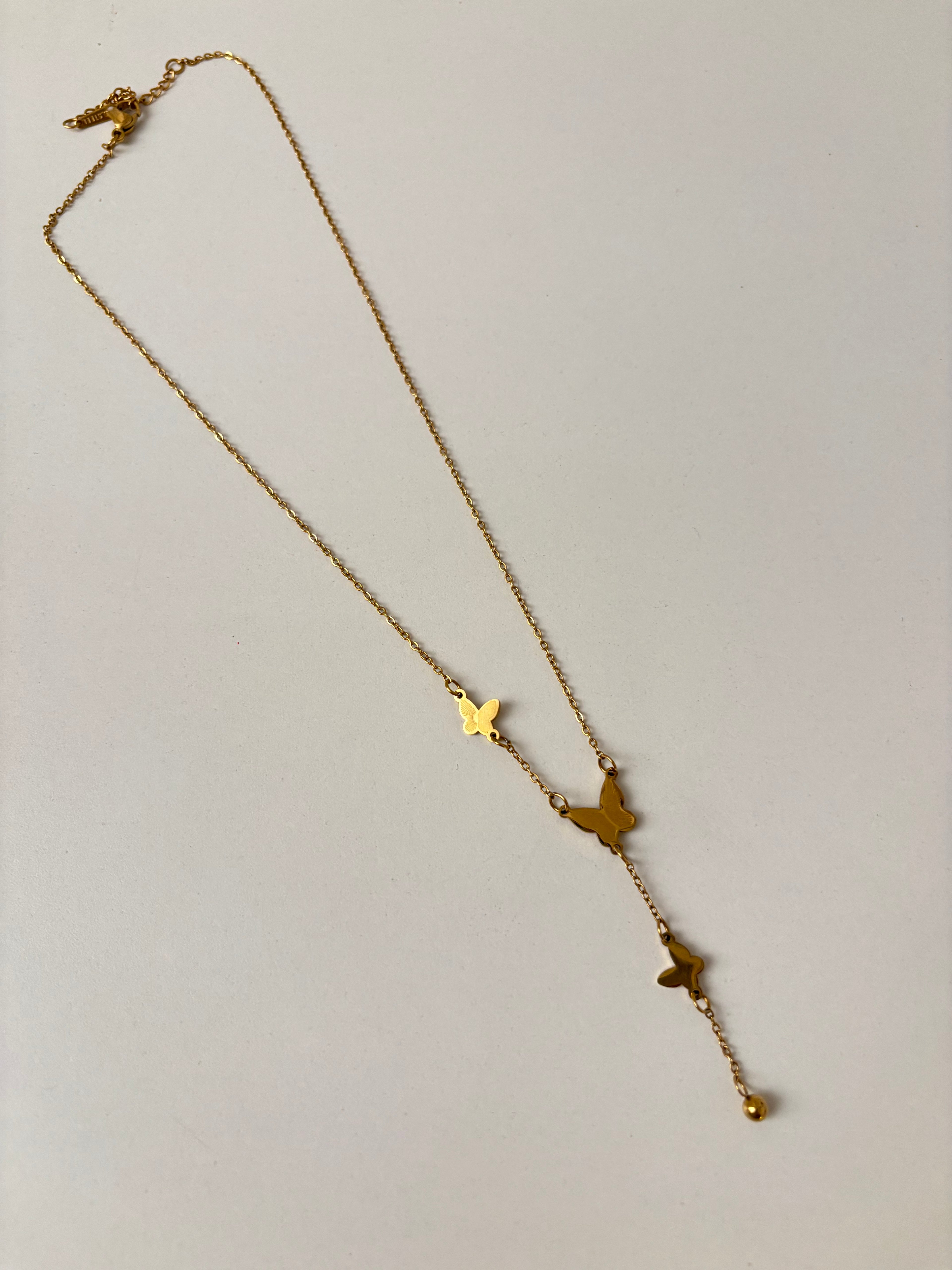 3 Butterfly Anti Tarnish Chain