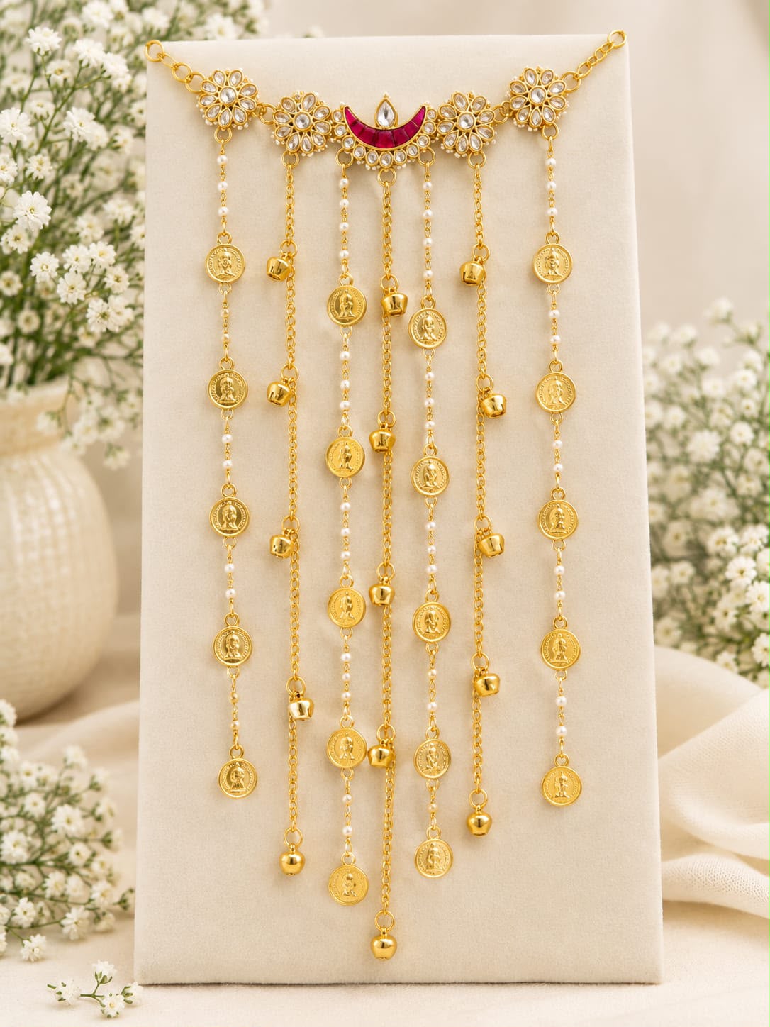 Chand Kundan Hair Accessorie With Layers